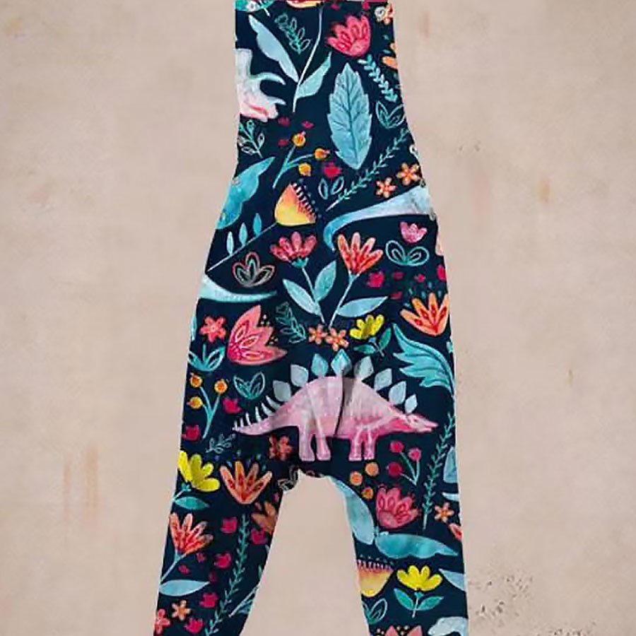 Ladies Casual Printed Harem Jumpsuit