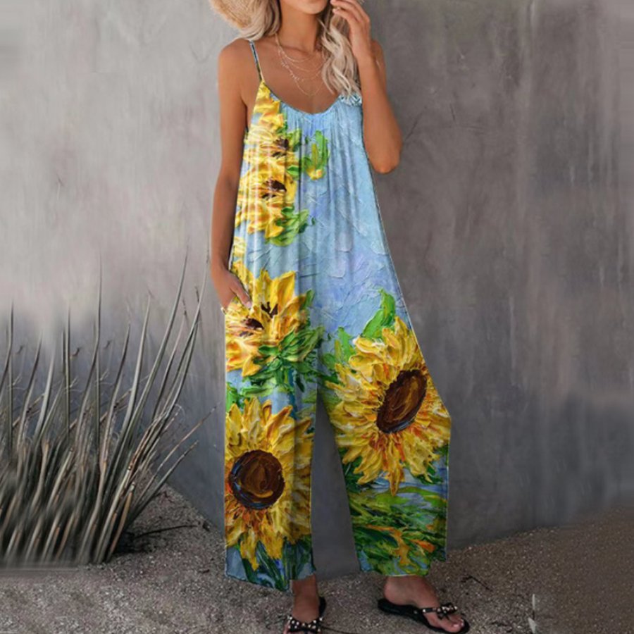 Women's Ethnic Print Jumpsuit